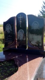 Double granite monument